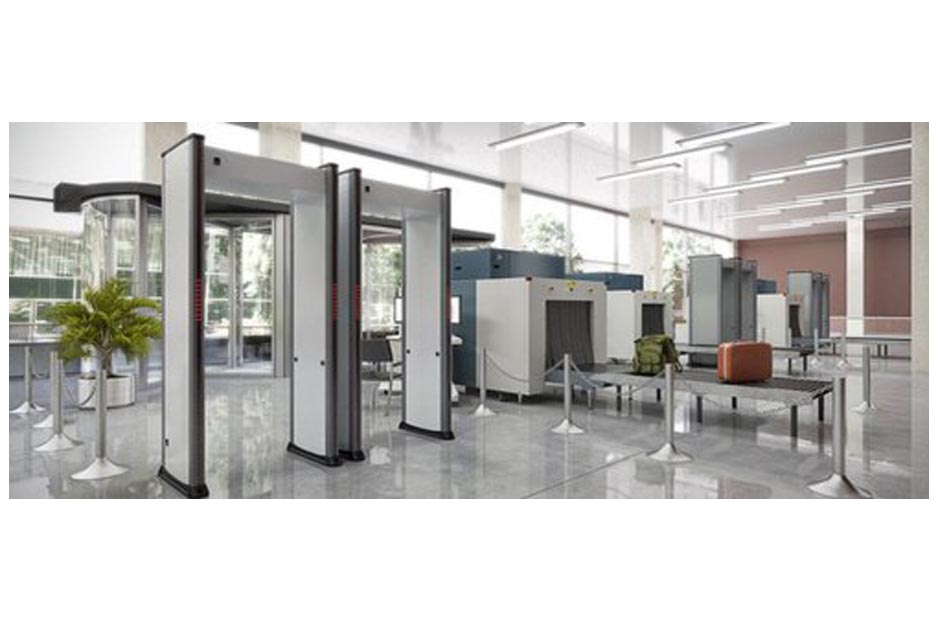 Door frame metal detector